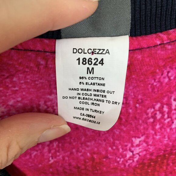 Simply Art By Dolcezza Womens M Jacket Stretch Abstract Print Zip Up Boho Pocket - Picture 4 of 12